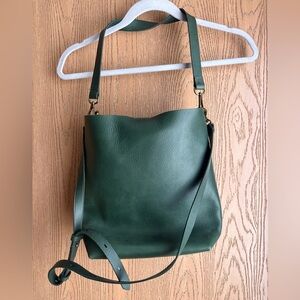 Madewell Green Leather Shoulder Bag